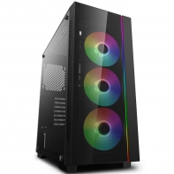 купить Компьютерный корпус, Deepcool, MATREXX 50 ADD-RGB 3F, DP-ATX-MATREXX50-AR-3F-US, ATX/Micro ATX, USB 3.0*1/2.0*2, HD-Audio Mic, Высота процессорного кулера до 168мм, Сталь 0,6, Без Б/П,Чёрный в Алматы фото 1