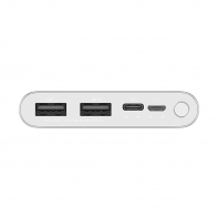 купить Портативное зарядное устройство Xiaomi Mi Power Bank 10000mAh 3 (2019 Type-C) (PLM13ZM) Серебристый в Алматы фото 3