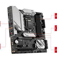 купить Материнская плата MSI MAG B560M MORTAR WIFI LGA1200 B560 4xDDR4 6xSATA3 2xM.2 HDMI DP mATX в Алматы фото 1