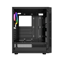 купить Корпус Wintek Light JX188-7-B TG, ATX/Micro ATX, USB 1*3.0/2*2.0, HD-Audio Mic, 0,5 mm, 1*12cm fRGB, чёрный в Алматы фото 3