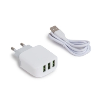 купить Универсальное зарядное устройство LDNIO A3312 17W Кабель Lightning 1м Белый в Алматы фото 1