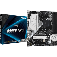 купить Материнская плата ASRock B550M PRO4 AM4 4xDDR4 6xSATA3 2xM.2 D-Sub HDMI mATX в Алматы