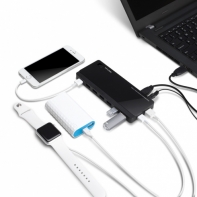 купить USB Хаб Tp-Link UH720(EU) <7-портовый концентратор USB 3.0 с 2 заряжающими портами, адаптер питания в комплекте> в Алматы фото 2