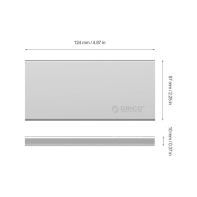 купить Внешний корпус SSD M.2 ORICO DM2-RC3-SV 2xSSD<USB3.1 Type-C, RAID, 10 Гбит/с, 124*57*10mm SILVER> в Алматы фото 2