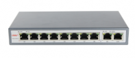 купить Коммутатор PoE GbE  8-портовый ONV POE33108P <8 портов 10/100/1000Mbps PoE 802.3af/at (max 30W на порт),   2 порт Ethernet Uplink 1000Mbps , бюджет мощности PoE 130W> в Алматы фото 1