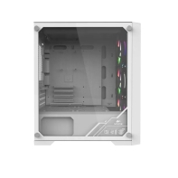 купить Корпус Wintek Andromeda D531-W TG, Mini Tower, m-ATX, White, 1x2.5*/2x3.5*, 3xUSB, RGB в Алматы фото 2