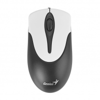 купить Мышь проводная Genius NetScroll 100 v2, оптическая, разрешение 1000 DPI, кабель 1.5 м, для правой/левой руки. Цвет: серебристо-черный в Алматы фото 3