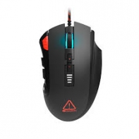 купить CANYON,Gaming Mouse with 12 programmable buttons, Sunplus 6662 optical sensor, 6 levels of DPI and up to 5000, 10 million times key life, 1.8m Braided cable, UPE feet and colorful RGB lights, Black, size:124x79x43.5mm, 148g в Алматы фото 1