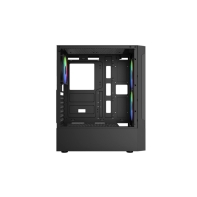 купить Корпус Wintek Shadow PRO 801 B-M TG, ATX, USB 1*3.0/2*2.0, HD-Audio Mic, 2*14cm 1*12cm ARGB fan (без контроллера), чёрный в Алматы фото 2
