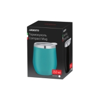 купить Термочашка Ardesto Compact Mug 350 мл, голубой, нержавеющая сталь AR2635MMS в Алматы фото 2