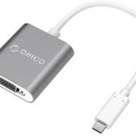 купить Переходник видео ORICO RCV-SG-PRO <Type-C - VGA, FHD@60Hz, 15см, GRAY> в Алматы фото 1