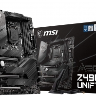 купить Материнская плата MSI MEG Z490 UNIFY LGA1200 iZ490 4xDDR4 6xSATA3 RAID 3xM.2 SLI CrossFire ATX в Алматы фото 1