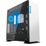 купить Корпус ПК без БП GameMax M909 Vega White Temp Glas <ATX, 1х120mmRGB, 5x3,5, 4x2,5, 1 x HD Audio,  210x516x491mm> в Алматы фото 1