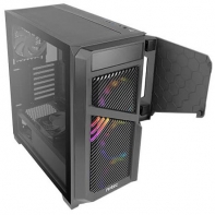 купить Компьютерный корпус  DP502 FLUX,black, 3 ARGB FAN+ 2 FAN , ATX midi tower (w/o PSU) в Алматы фото 2