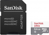 купить Универсальная Карта Памяти для Смартфона SANDISK Ultra Android microSDHC + SD Adapter 64Gb в Алматы фото 1