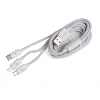 купить Интерфейсный кабель Awei 3 in 1 cable CL-120 2A 1.2m Белый в Алматы фото 1
