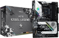 Купить Материнская плата ASRock X570 STEEL LEGEND, Socket AM4, AMD X570, 4xDDR4 (4666+ OC), 8xSATA3 RAID, 2xHyper M.2, 1xHDMI, 1xDP,  2xPCIe4.0x16, 3xPCIe4.0x1, AMD Quad CrossFireX™ and CrossFireX™, 2xUSB3.2 Gen2, 10xUSB3.2 Gen1, 1xPS/2, RJ-45, RGB синхрони Алматы