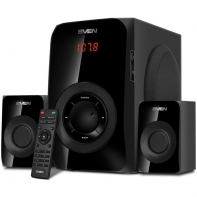 купить SVEN Колонки MS-2020, черный (55W, FM, USB/SD, Display, RC, Bluetooth) в Алматы фото 1
