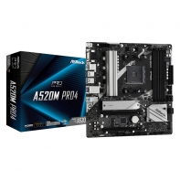 Купить Материнская плата ASRock A520M PRO4 AM4 4xDDR4 6xSATA3 M.2 D-Sub HDMI DP mATX Алматы