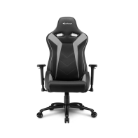 Купить Кресло геймерское Sharkoon Elbrus 3, регулировка высоты, подлокотник, 150 кг, Black-Grey в Алматы