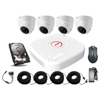 купить Комплект видеонаблюдения 4+1 CANTONK XVRPGH420PLF20 <2MP, 4CH, AHD> в Алматы