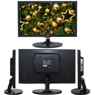 купить Монитор 19.5* Qmax M2085B, Black, 1600x900 LED, 5ms, 16:9, 250 cd/m2,  90&deg;/65&deg;, 5m:1, D-Sub, б/п внешний, VESA 100 x 100 мм в Алматы фото 1