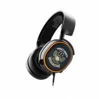 купить Наушники, Steelseries, Arctis 5 PUBG Edition, 61510, Игровые наушники, Микрофон выдвижной гибкий, Пульт управления, Динамики 50 мм, 30 мВт, 3.5 Mini Jack   адаптер 2*3.5 Mini Jack для аудио и микрофона, Чёрный в Алматы фото 1