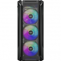 купить Корпус ПК без БП DarkFlash LEO Black <ATX, 2x3.5, 1xUSB 3.0, 2xUSB2.0, Audio, 375x200x455mm > в Алматы фото 4