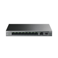 Купить Коммутатор PoE+ GbE 10-портовый Tp-Link LS1210GP <10-портовый гигабитный настольный коммутатор,с 8 портами PoE+ IEEE 802.3af/at, бюджет мощности PoE 61W,  1 порт SFP > Алматы
