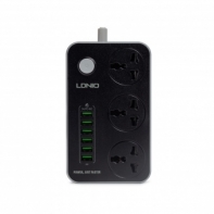 купить Сетевой фильтр LDNIO Universal SC3604 3 розетки 6*USB 5V/3.4A Портов 2м в Алматы фото 1