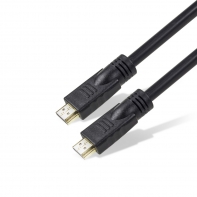 Купить Интерфейсный кабель, SHIP, SH6031-10P, HDMI-HDMI, 30В, Пол. пакет, Контакты с золотым напылением, 10 м, Чёрный Алматы