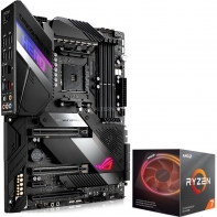 купить Геймерская Материнская плата ASUS ROG CROSSHAIR VII HERO, Socket AM4, 4xDDR4 (4800 O.C.), 8xSATA Raid, 3xM.2, 4xPCIe3.0/2.0x16, PCIe2.0x1, 10xUSB3.2, 4xUSB2.0, 3xM.2 ATX. в Алматы фото 1