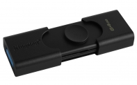 купить Флеш-накопитель Kingston 64Gb USB3.2+Type-C Data Traveler Duo (Black) в Алматы фото 3