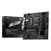 купить Материнская плата MSI PRO B760M-P DDR4 LGA1700 4xDDR4 4xSATA3 RAID 2xM.2 HDMI DP mATX в Алматы фото 3