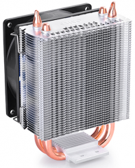 купить Кулер для процессора, Deepcool, ICE BLADE 200M DP-MC8H2-IB200M, Intel 2011/1366/115х/775 и AMD AM4/AM3 /AM3/AM2 /AM2/FM2 /FM2/FM1, 130W, 2*92мм, 2200±10%/900- 2200±10% об/м, 42.95CFM, 17.8~30.1dB(A), 4pin, 103х94х135мм, Чёрный в Алматы фото 2