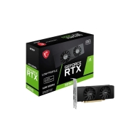 купить Видеокарта MSI GeForce RTX 3050 LP 6G, 6G GDDR6 96-bit 2xHDMI 1xDP в Алматы фото 3