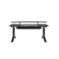 купить Стол для геймеров Thermaltake Argent P900 Smart Gaming Desk, МДФ, металл,пластик, 165х85х70см, Black в Алматы фото 2