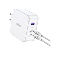 Купить Зарядное устройство Ugreen CD289 Nexode 140W 3-Port PD GaN Fast Charger EU (White), 15339 Алматы