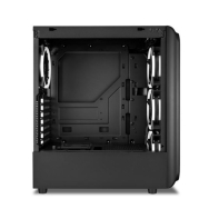 купить Корпус ПК без БП Sharkoon TK5M RGB <ATX, 2x3.5, 5x2.5, 2xUSB 3.0, 1xType C, Audio, 411*200*456mm> в Алматы фото 2