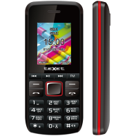 купить Мобильный телефон Texet TM-203 черно-красный в Алматы фото 1