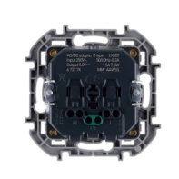 купить Розетка 2К+З16А 250В с зарядкой&nbsp;USB C 1.5А 5В Legrand, Inspiria 673770 белый в Алматы фото 3