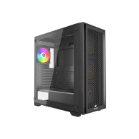 Купить Корпус Wintek Andromeda MAX P193-M-B TG, ATX, USB 2*3.0/1*2.0, HD Mic, 0,5mm, 4*12cm ARGB (контроллер   пульт д/у в комплекте), Black Алматы