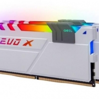 купить Оперативная память  16GB Kit (2x8GB) GEIL DDR4 PC4-21330 2666MHz EVO X II White с RGB подсветкой 19-19-19-43 GEXSG416GB2666C19DC Retail Pack в Алматы фото 1