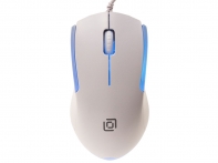 купить Мышь Oklick 245M белый оптическая (1000dpi) USB (3but) в Алматы фото 2