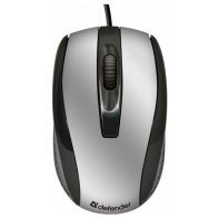 купить Мышь Defender Optimum MM-140  (Черный+Серебро), USB 2кн, 1кл-кн, коробочка в Алматы фото 2