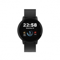 купить CANYON Smart watch, 1.3inches IPS full touch screen, Round watch, IP68 waterproof, multi-sport mode, BT5.0, compatibility with iOS and android, black, Host: 25.2*42.5*10.7mm, Strap: 20*250mm, 45g в Алматы фото 2