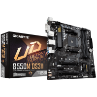 купить Материнская плата Gigabyte B550M DS3H AM4 4xDDR4 4xSATA DVI HDMI RAID 2xM.2 mATX в Алматы фото 1