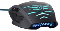 купить Мышь Oklick 745G LEGACY черный/голубой оптическая (2400dpi) USB игровая (6but) в Алматы фото 2