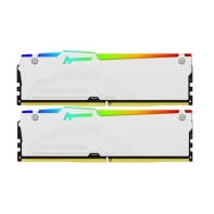 купить Комплект модулей памяти Kingston FURY Beast White RGB XMP KF552C40BWAK2-32 DDR5 32GB (Kit 2x16GB)  в Алматы фото 2