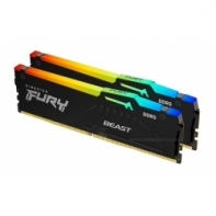 купить ОЗУ Kingston Fury Beast RGB 32Gb(16x2) 6000MHz DDR5 DIMM, CL40, 1.25v, KF560C40BBAK2-32 в Алматы фото 1